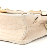 Alligator Trunk Chain Wallet Latte