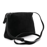 Suede Lina Crossbody Bag Black