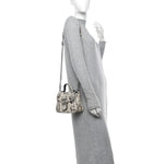 Snakeskin Matelasse Aria Mini GG Marmont Top Handle Shoulder Bag Roccia