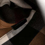 Grainy Calfskin House Check Medium Maidstone Black