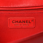 Lambskin Quilted New Medium Boy Flap Red