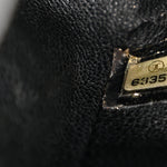 Patent Quilted Medium Double Flap Black