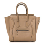 Drummed Calfskin Micro Luggage Dune