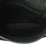 Crinkled Calfskin Matelasse Monogram Medium Niki Chain Satchel Dark Green