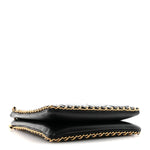 Caviar Quilted Mini Never Ending Chain Tote Black