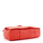 Nylon Intrecciato Padded Tech Cassette Bag Red