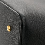 Grainy Calfskin VLogo Escape Hobo Bag Black