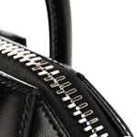 Shiny Lord Calfskin Mini Antigona Black