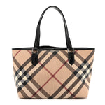 Supernova Check Small Nickie Tote Black