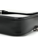 Shiny Calfskin Triomphe Chain Shoulder Bag Black