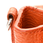 Textured Calfskin Mini Pashli Satchel Orange