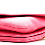 Calfskin Mount Envelope Bag Pink