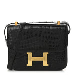 Shiny Caiman Crocodile Constance 23 Black