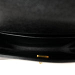 Caviar Chevron Quilted Medium Boy Flap Black