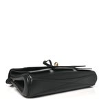 Smooth Calfskin Small Bel Air Clutch On Strap Black