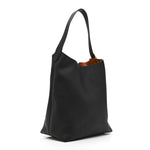Grained Calfskin Low Key Hobo MM Black