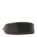 Triomphe Canvas Calfskin Medium Strap Ava Triomphe Shoulder Bag Tan