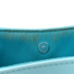 Vegan Leather Small Shopping Bag Pool Blue
