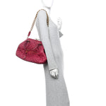 Calfskin Quilted Leather Stam Bag Pink