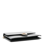 Dollar Calfskin Interlocking G Chain Wallet Black