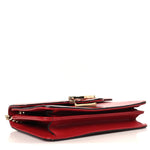 Dollar Calfskin Small Interlocking G Shoulder Bag Red