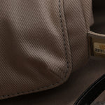 Glazed Calfskin Small Deauville Tote Black