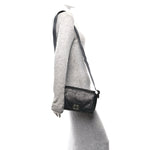 Arena Calfskin Small Monaco Flap Bag Black