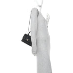 Caviar Quilted Mini Coco Handle Flap Black