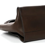 Polished Saddle Calfskin Marlo 14 Dark Brown