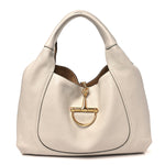 Grained Calfskin Softbit Maxi Shoulder Bag Taupe