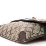 GG Supreme Monogram Neo Vintage Web Belt Bag Brown