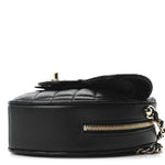 Lambskin Quilted CC In Love Heart Bag Black