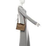 Jacquard Logo Flat Crossbody Bag Corda Bruciato