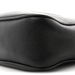 Pebbled Calfskin Small Soho Disco Bag Black