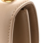 Smooth Calfskin Le Carre Satchel Dark Beige