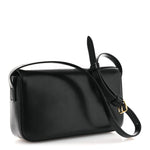 Shiny Calfskin Triomphe Shoulder Bag Black
