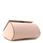 Textured Calfskin Mini Pandora Box Chain Crossbody Bag Powder Pink