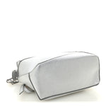 Laminated Lambskin Small Puzzle Edge Bag Silver