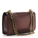 Metallic Calfskin J'Adior Chain Flap Bag Noisette
