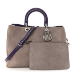 Suede Large Diorissimo Tote Purple
