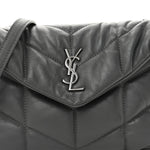 Lambskin Quilted Toy Loulou Puffer Monogram Chain Satchel Fog