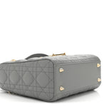 Lambskin Cannage Small My ABCDior Lady Dior Grey
