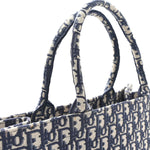 Oblique Large Book Tote Blue Multicolor