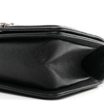 Caviar Quilted Small Boy Flap Black