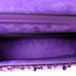 Sequin Crystal Vlogo Embroidered Small Loco Shoulder Bag Astral Purple