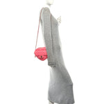 Lambskin Quilted Large CC In Love Heart Bag Light Pink