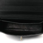 Caviar Quilted Jumbo Kelly Flap Black
