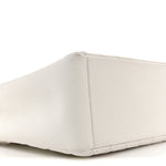 Caviar Quilted Grand Shopping Tote GST White