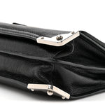 Glace Calf Soft Cahier Bag Black Astrale