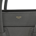 Baby Drummed Calfskin Micro Luggage Kohl